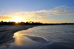 Pôr do sol na Lagoa do Paraíso Jericoacoara