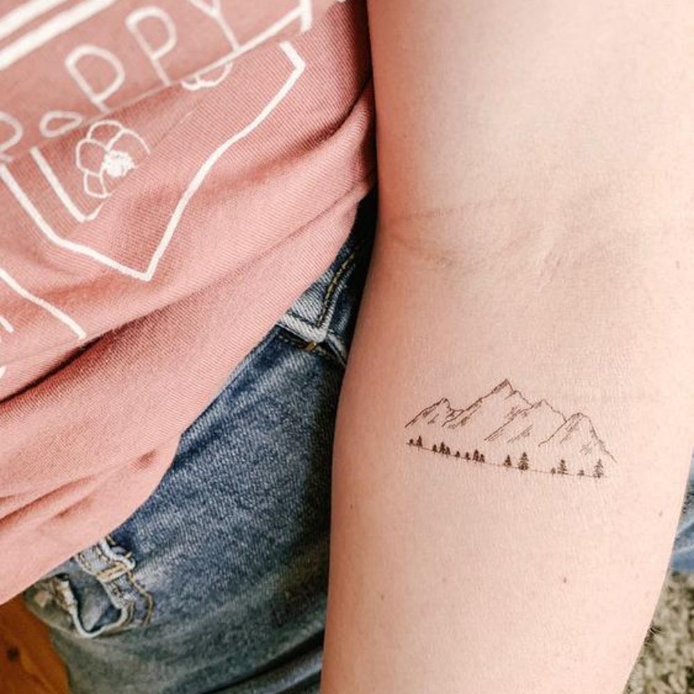 tatuagem montanhas