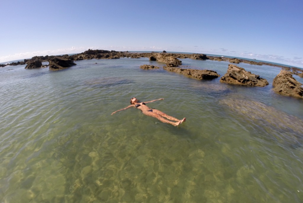 A maravilhosa piscina natural da Praia do Forte em Morro de São Paulo