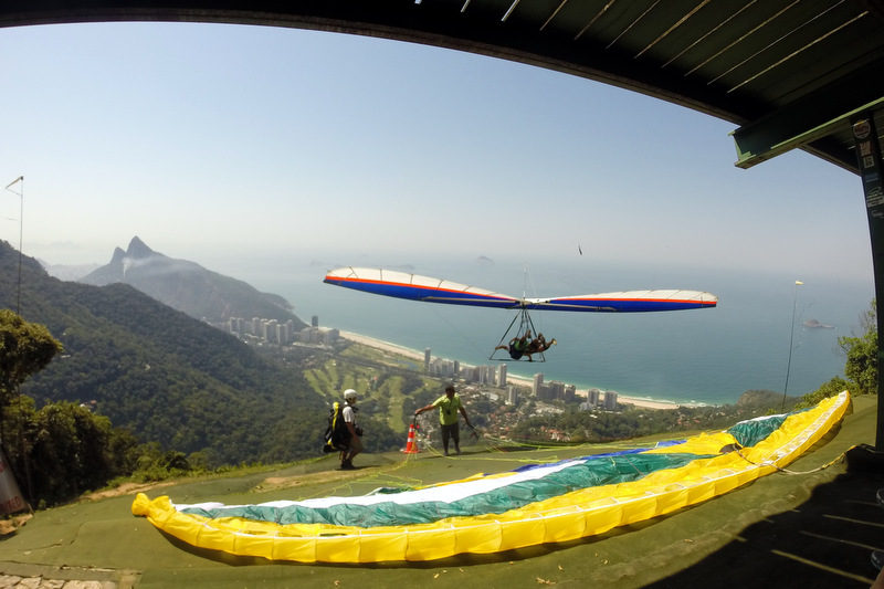 voar de asadelta ou parapente no Rio