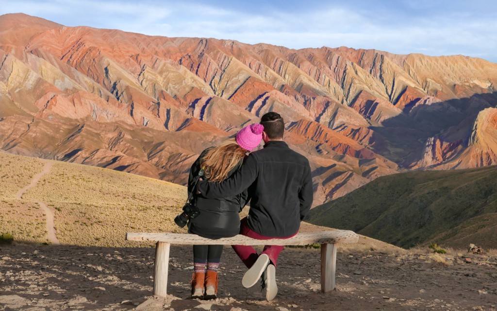 Montanhas do Cerro Catorze Colores em Hornocal 