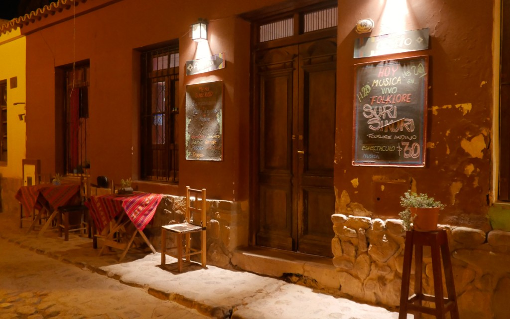 Fachada do restaurante Aisito em Humahuaca