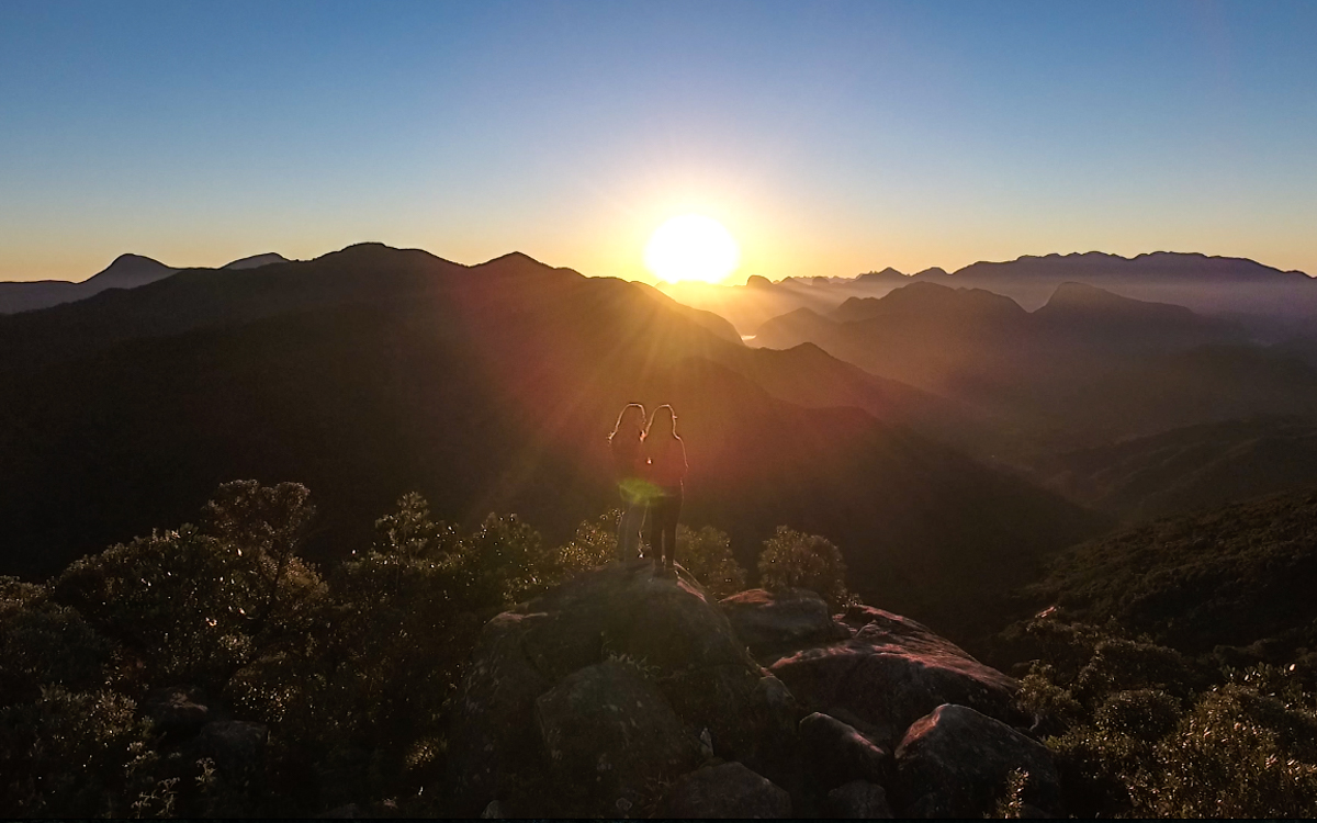 Nascer do sol em Petrópolis