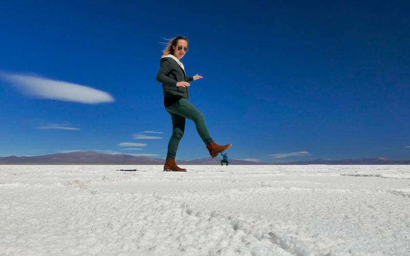 foto divertida salinas grandes