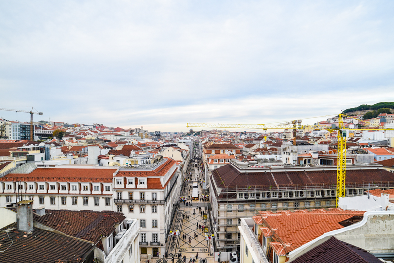 Vista da Rua Augusta, Lisboa