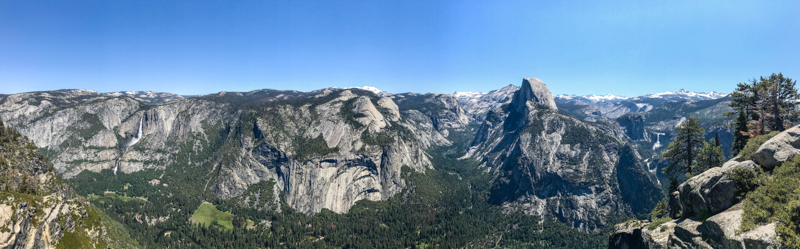 Panorama Glaciar Point Yosemite