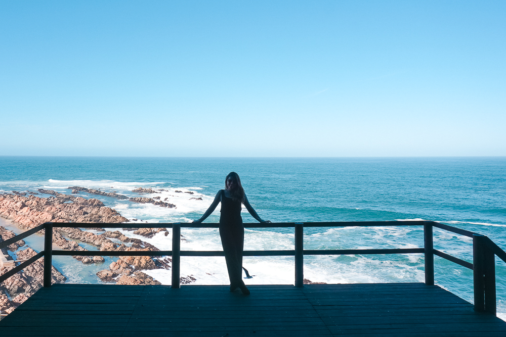 Visual lindo para a praia de Mossel Bay