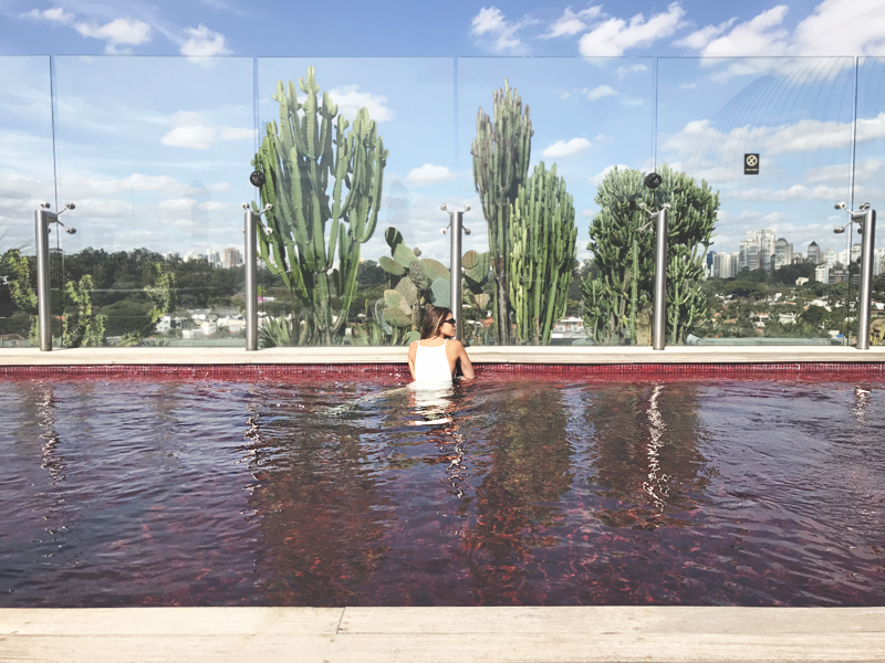 Piscina do Hotel Unique, em São Paulo