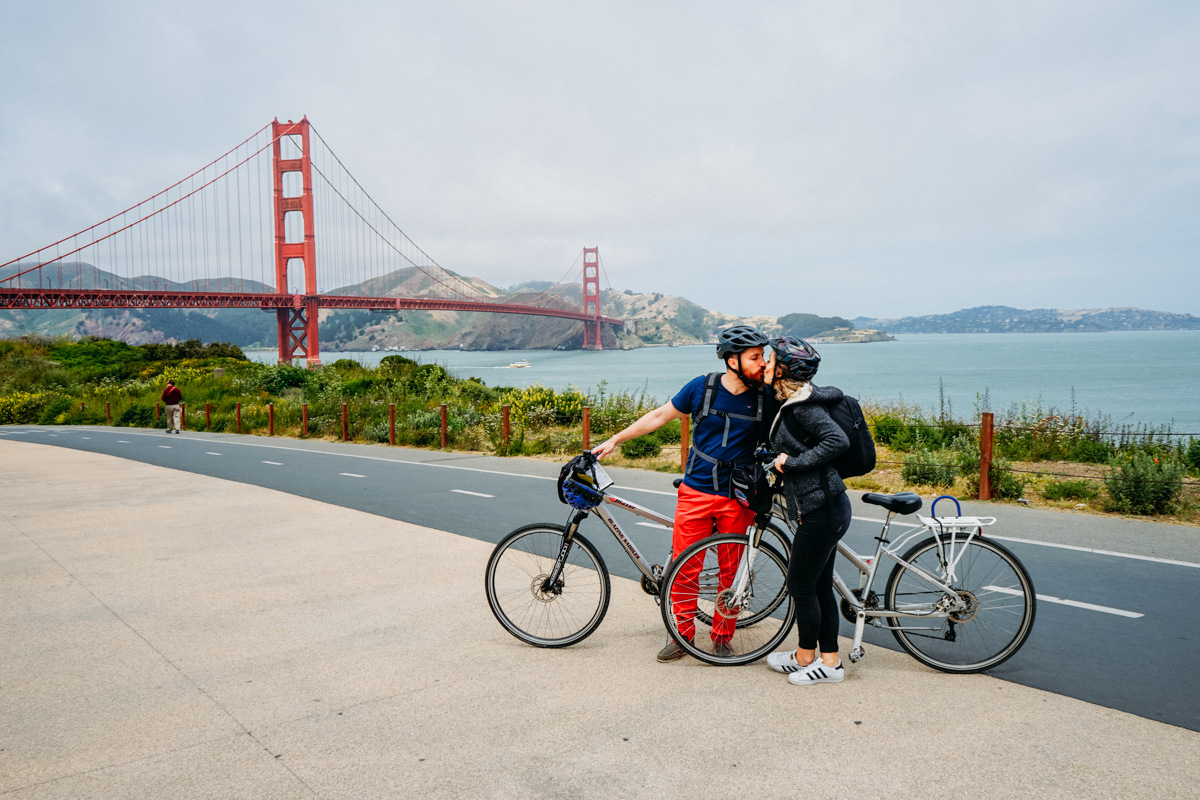 Passeio de bicicleta pela Golden Gate