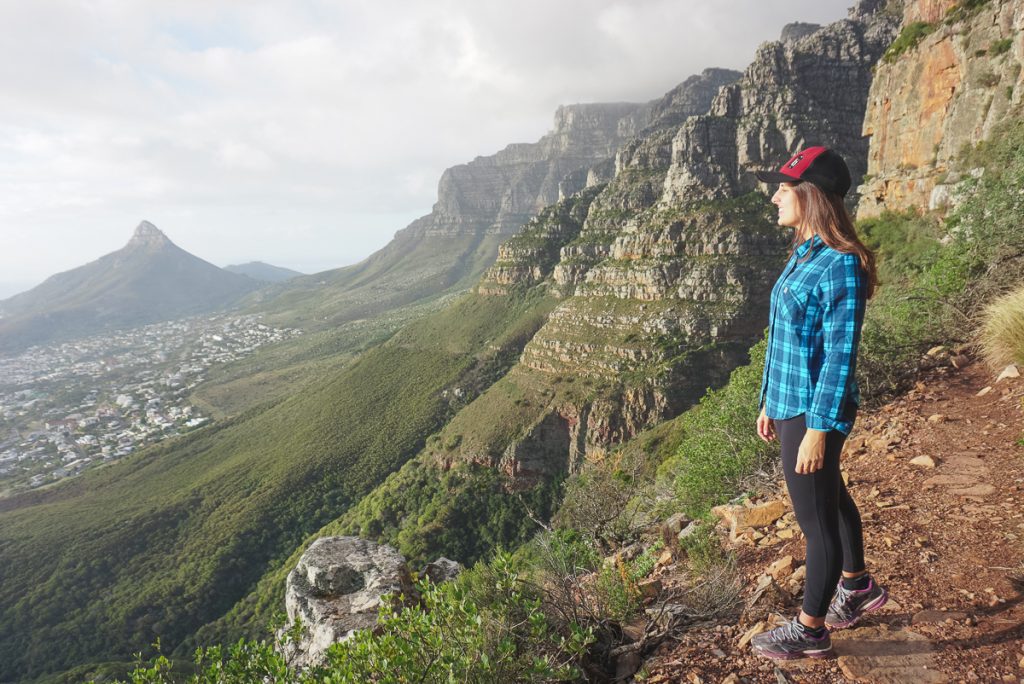 trilhas em Table Mountain 