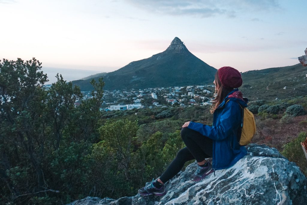 trilha em Table Mountain