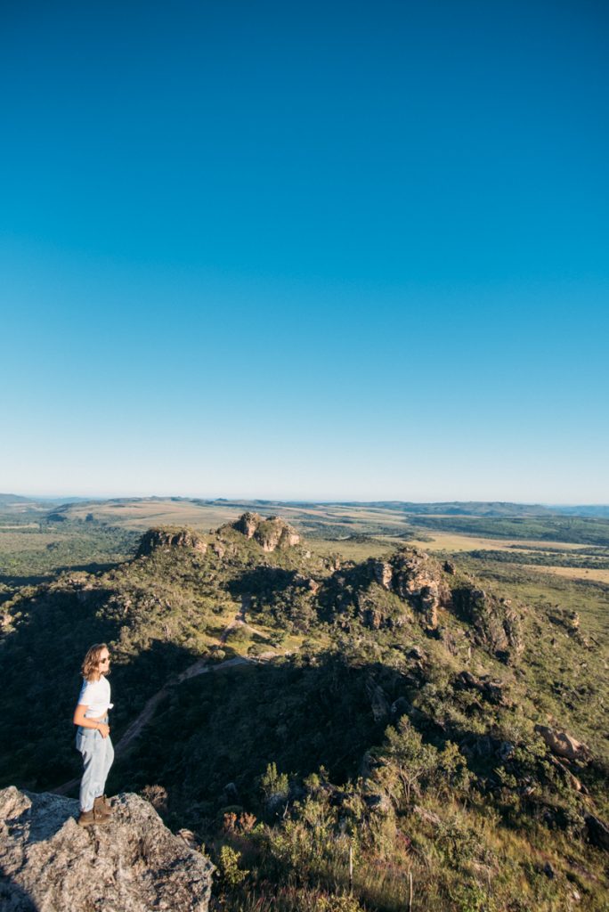 Vista das montanhas no Pico dos Pireneus em Pirenópolis