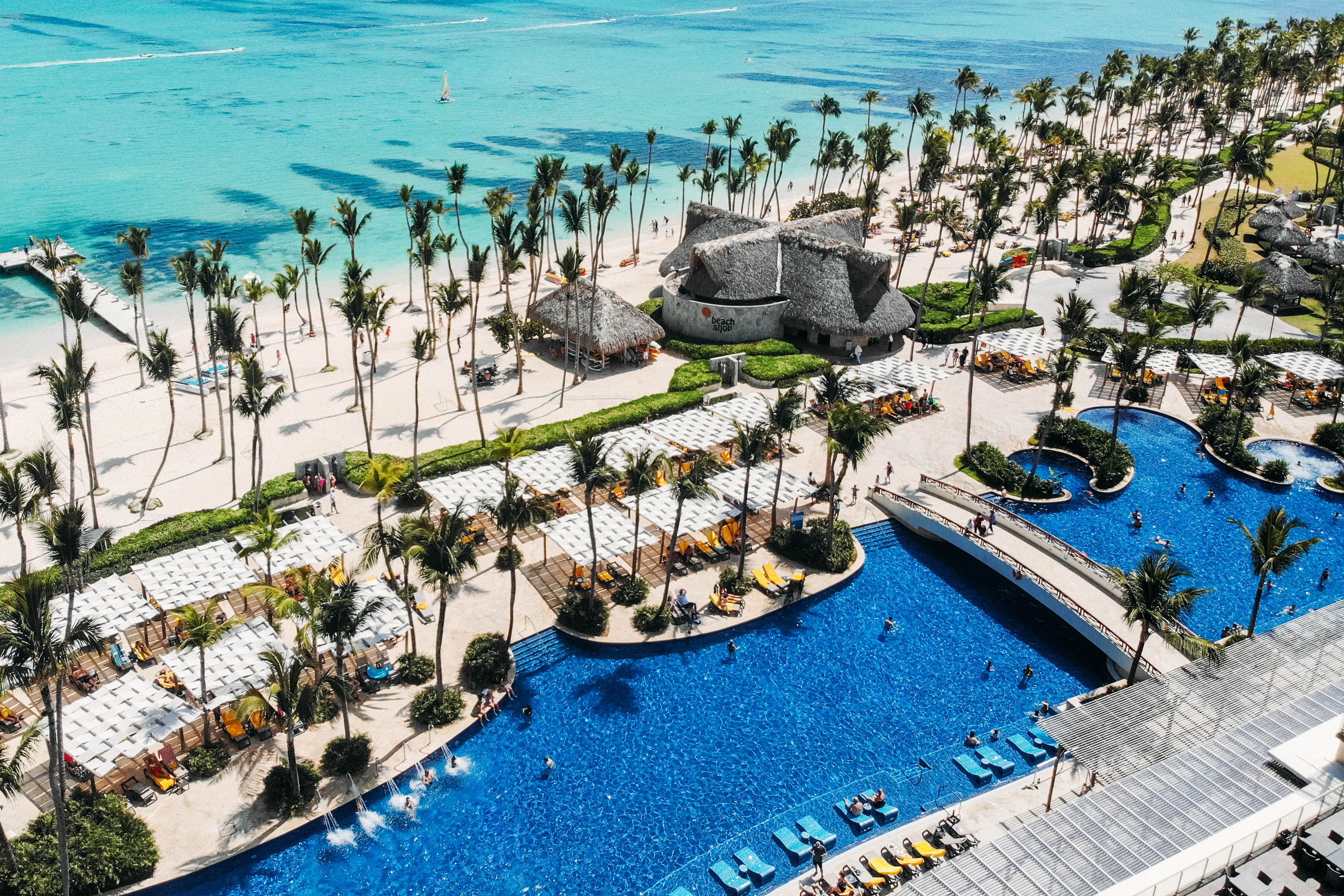 Foto do barceló bávaro palace feita com Drone DJI Mavic Air