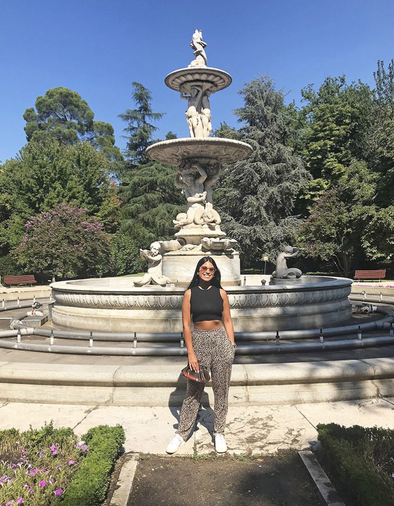 Chafariz no Campo del Moro em Madrid