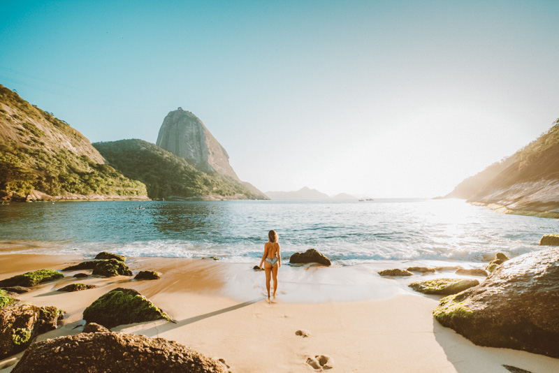 Praia Vermelha no Rio de Janeiro - Uma praia que é um cartão