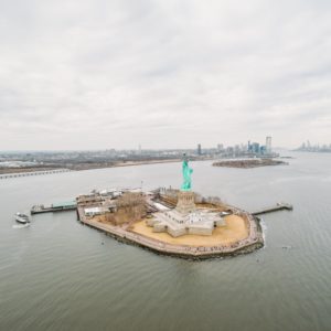 Estátua da Liberdade vista do alto