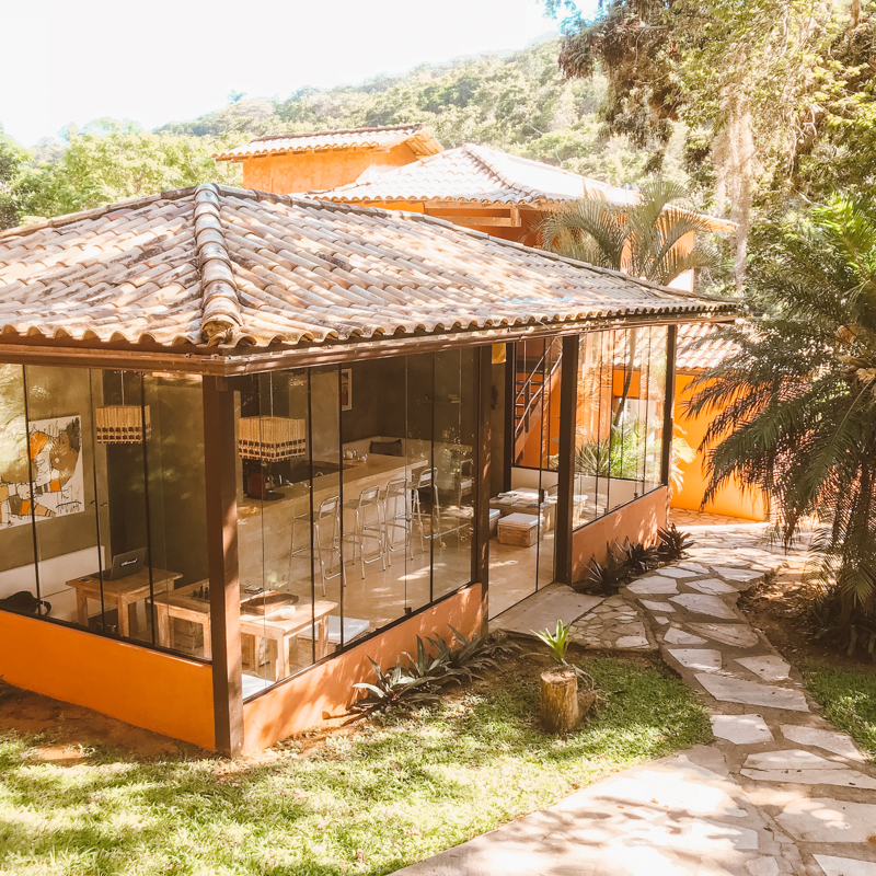 área externa da Pousada Ilanga
