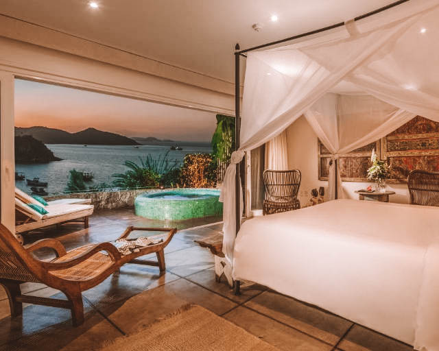 quarto do Vila d'este handmade hospitality Hotel em Búzios, RJ