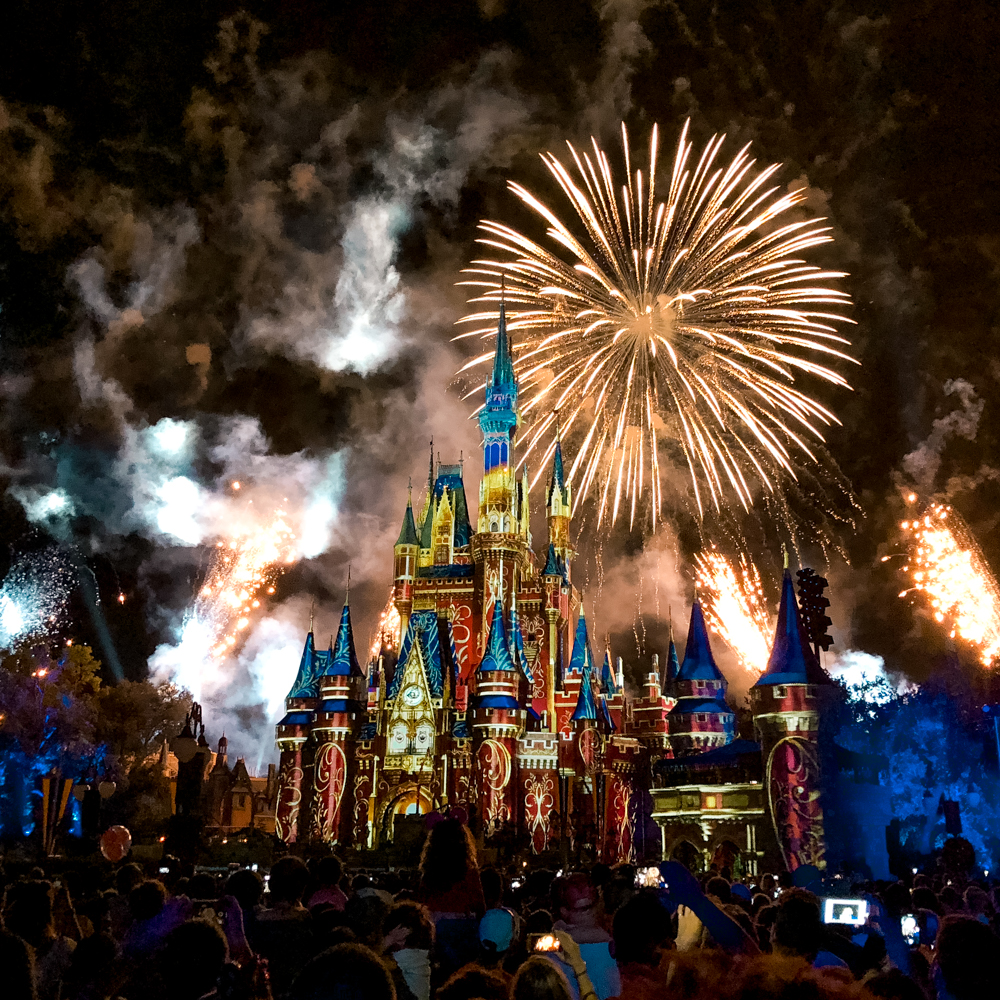 show de fogos no Magic Kingdom