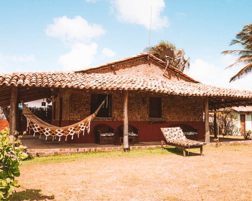 jardim da Casa de Maria em Atins, Lençóis Maranhenses