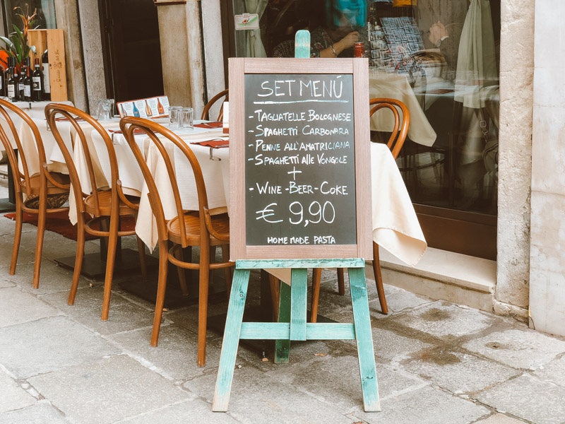o que fazer em veneza restaurante