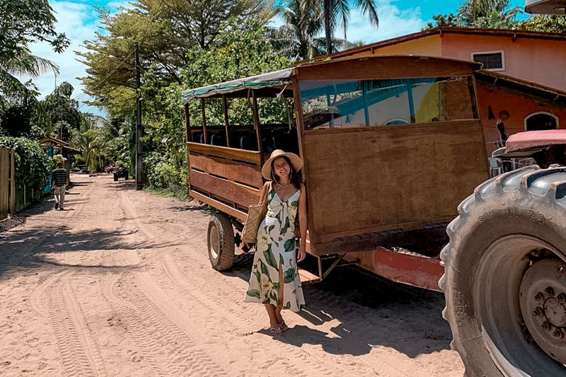 como se locomover na ilha de boipeba na bahia