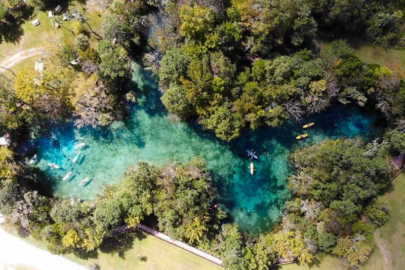 three sisters springs crystal river drone