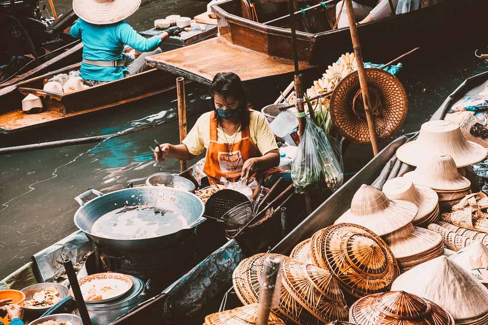 o que fazer bangkok mercado fluante