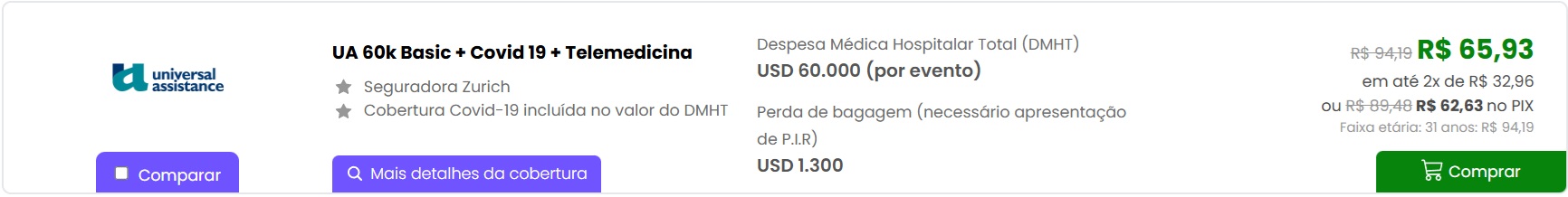 seguro viagem america do sul universal assistance