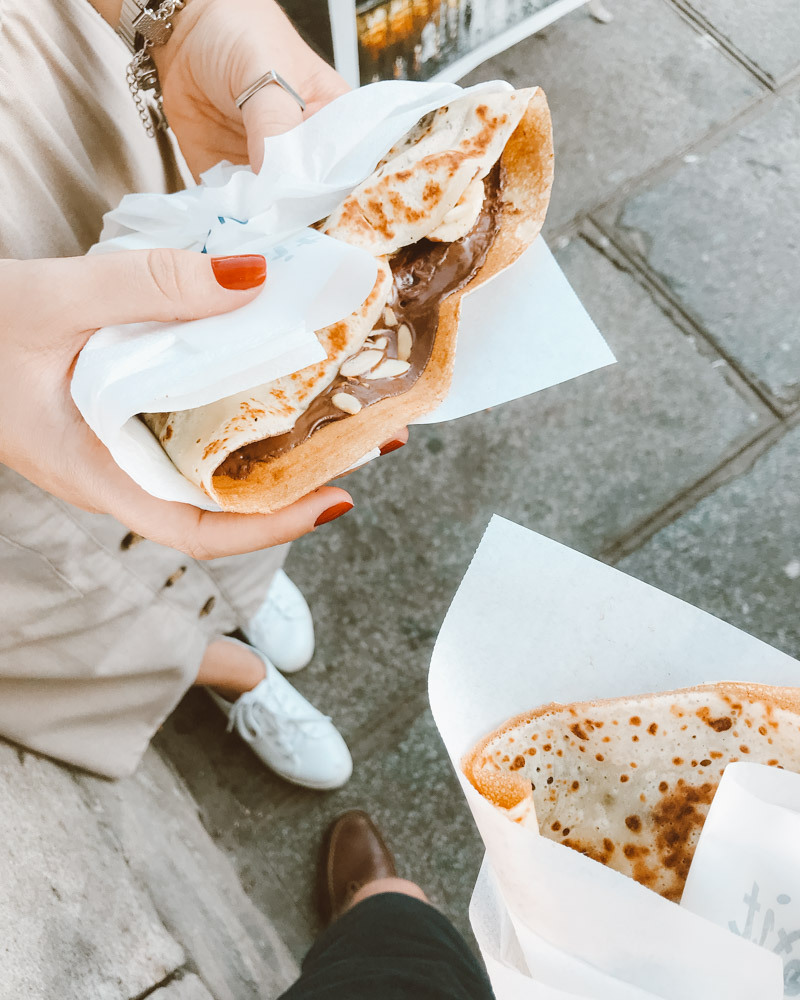 crepes na rue de la huchette em paris