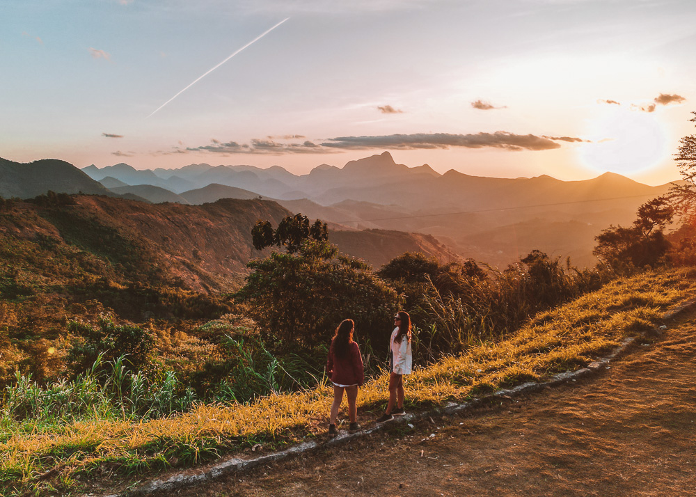 serra do rio de janeiro por do sol