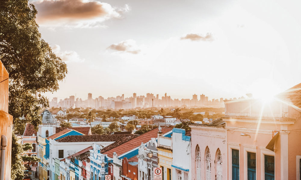 olinda no por do sol
