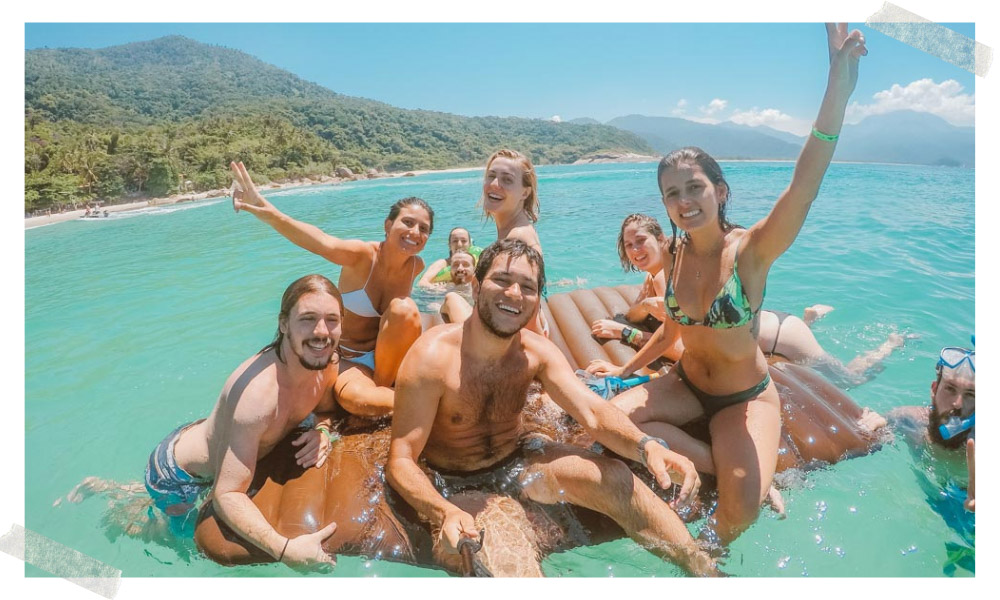 viagem entre amigos