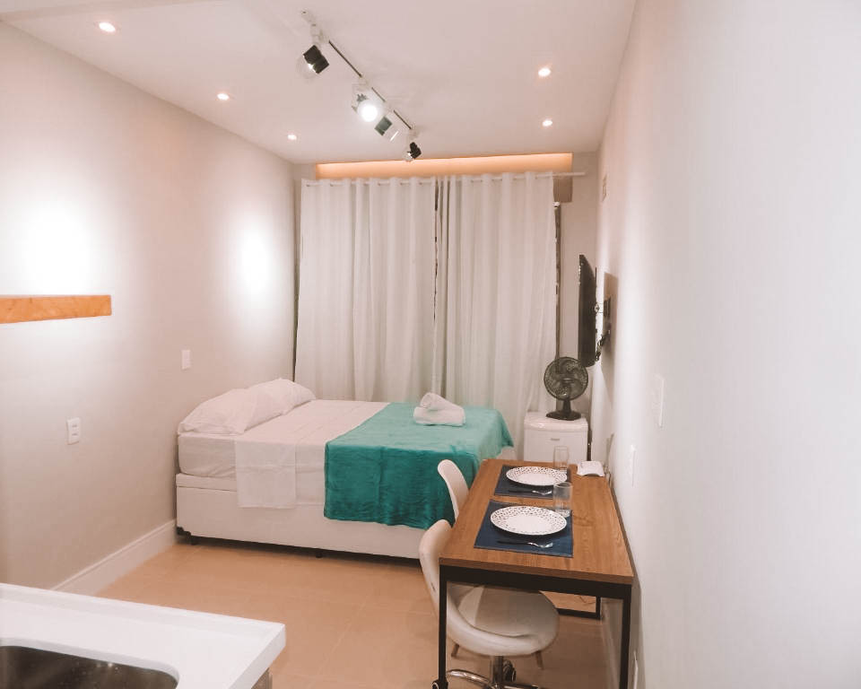 quarto do flat atlântica airbnb rio de janeiro