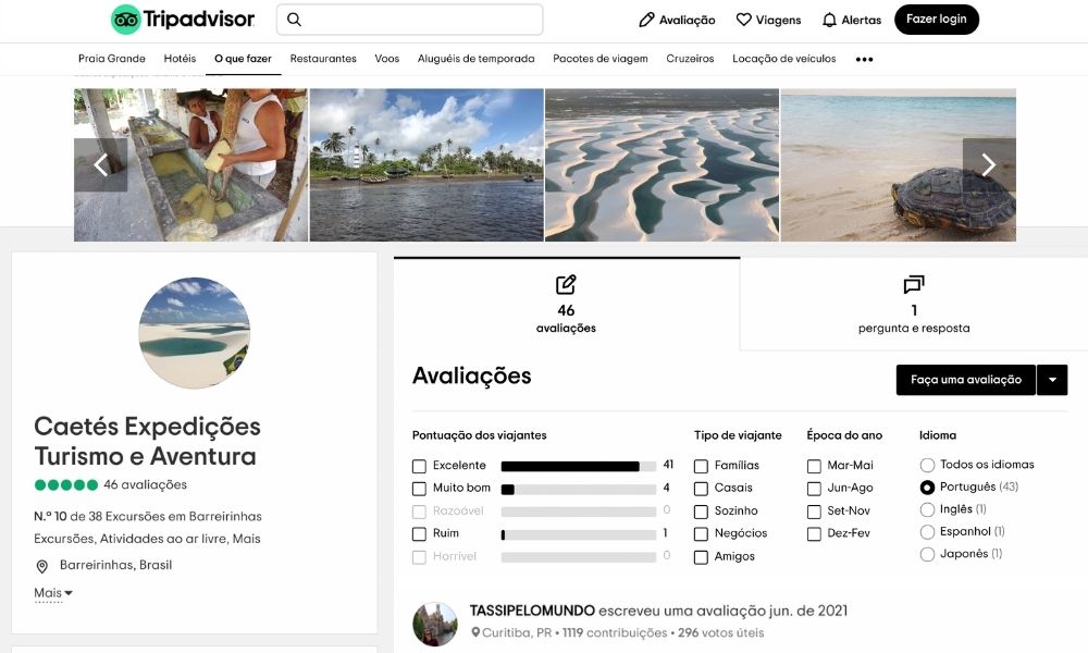 Caetés Expedições no Tripadvisor