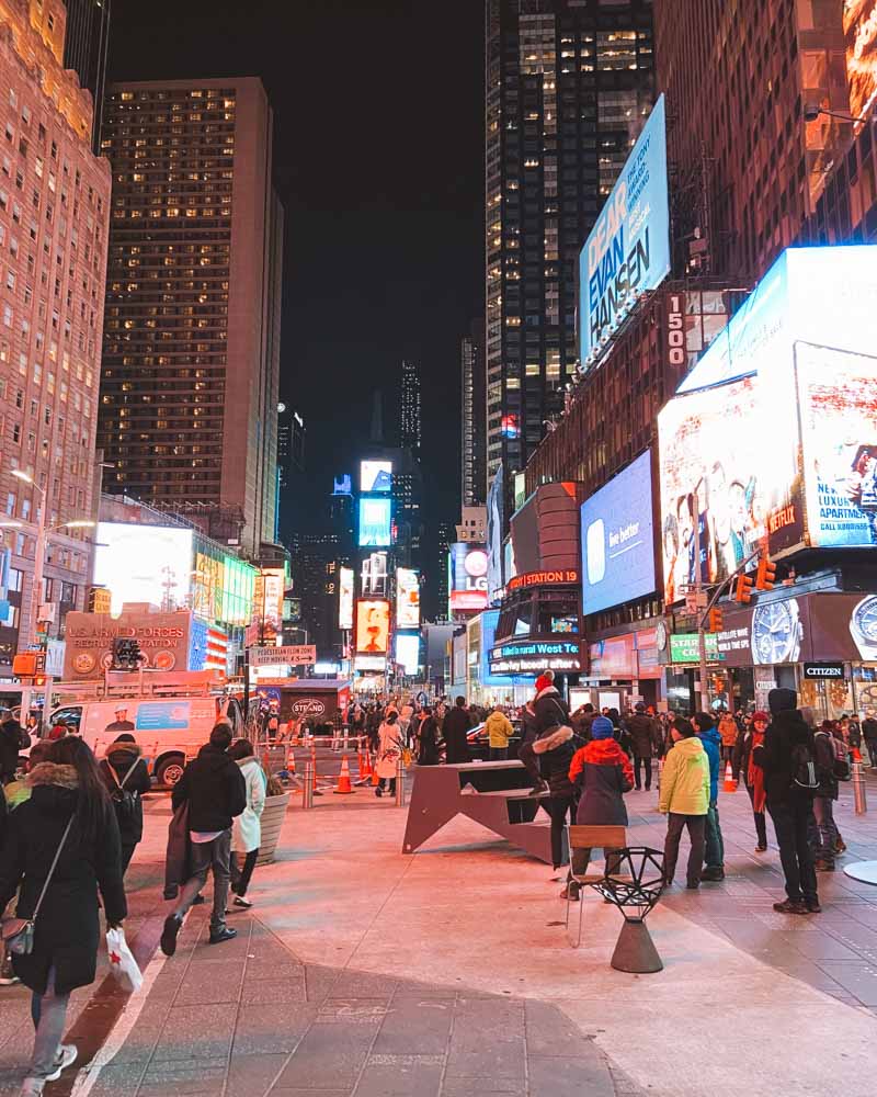 A Times Square é o ponto turístico mais visitado de Nova York