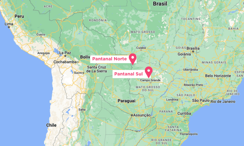 mapa do pantanal