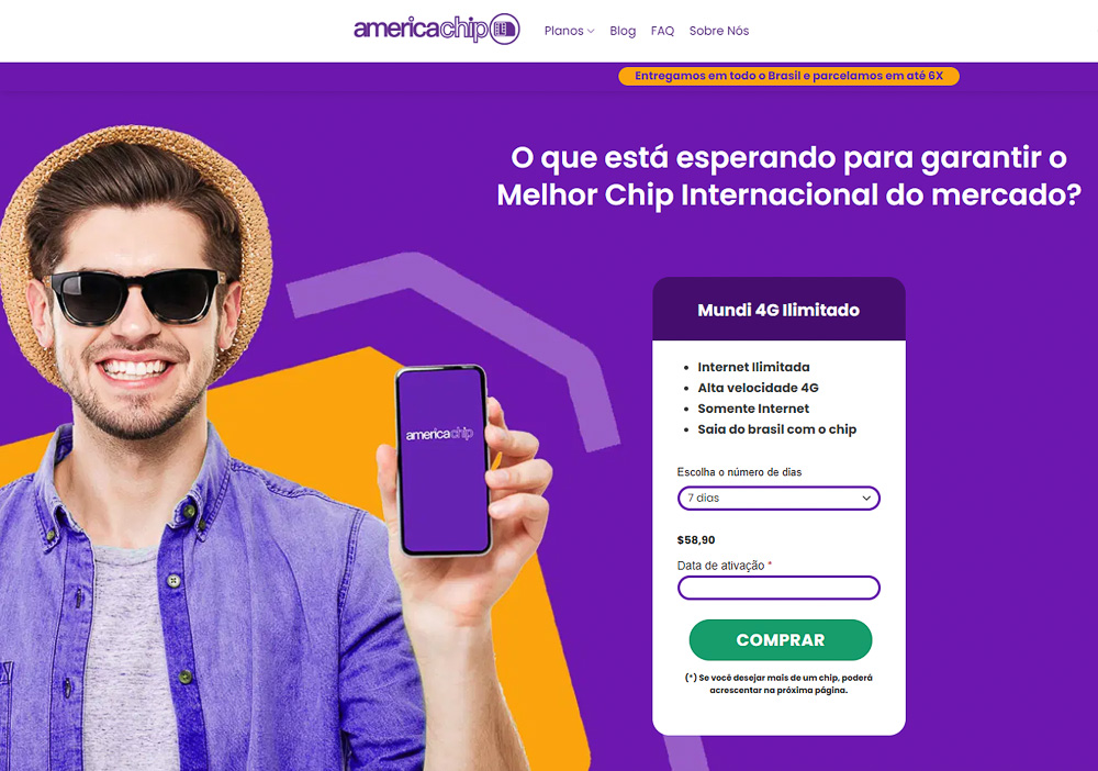 melhor chip internacional egito