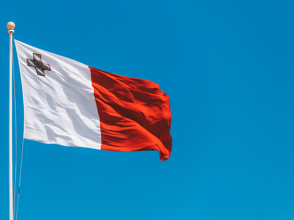 A bandeira da ilha