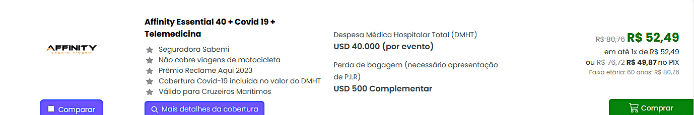 seguro viagem colombia barato