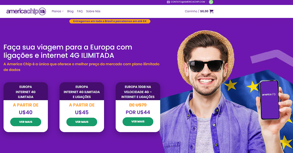 Chip de internet Espanha preço
