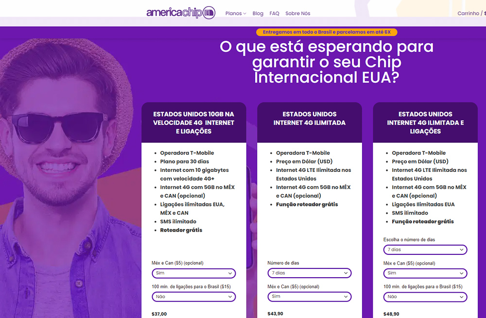 chip de internet México preço