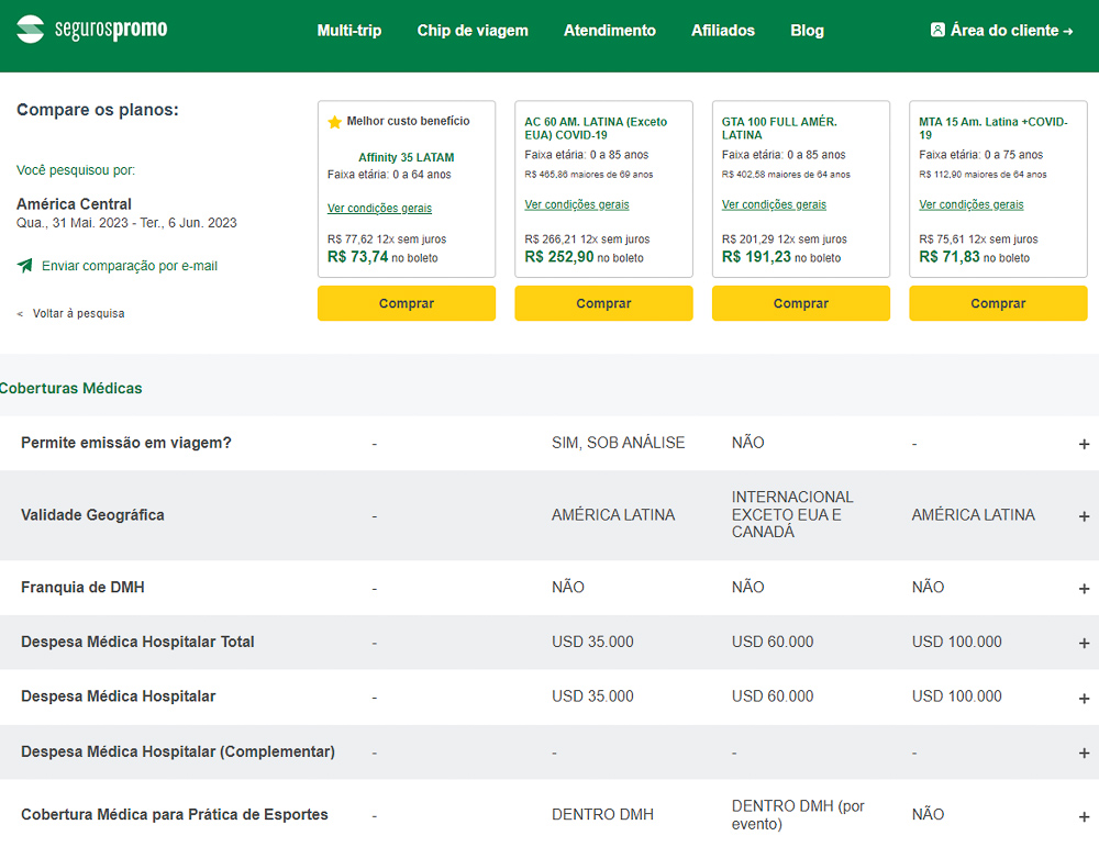 comparador de seguros