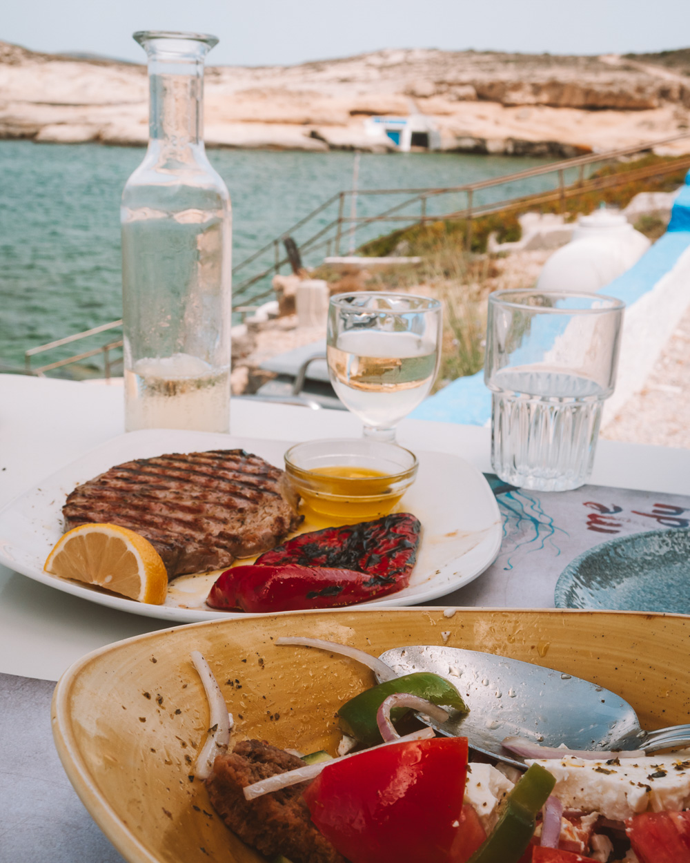 melhores restaurantes em Milos Grécia