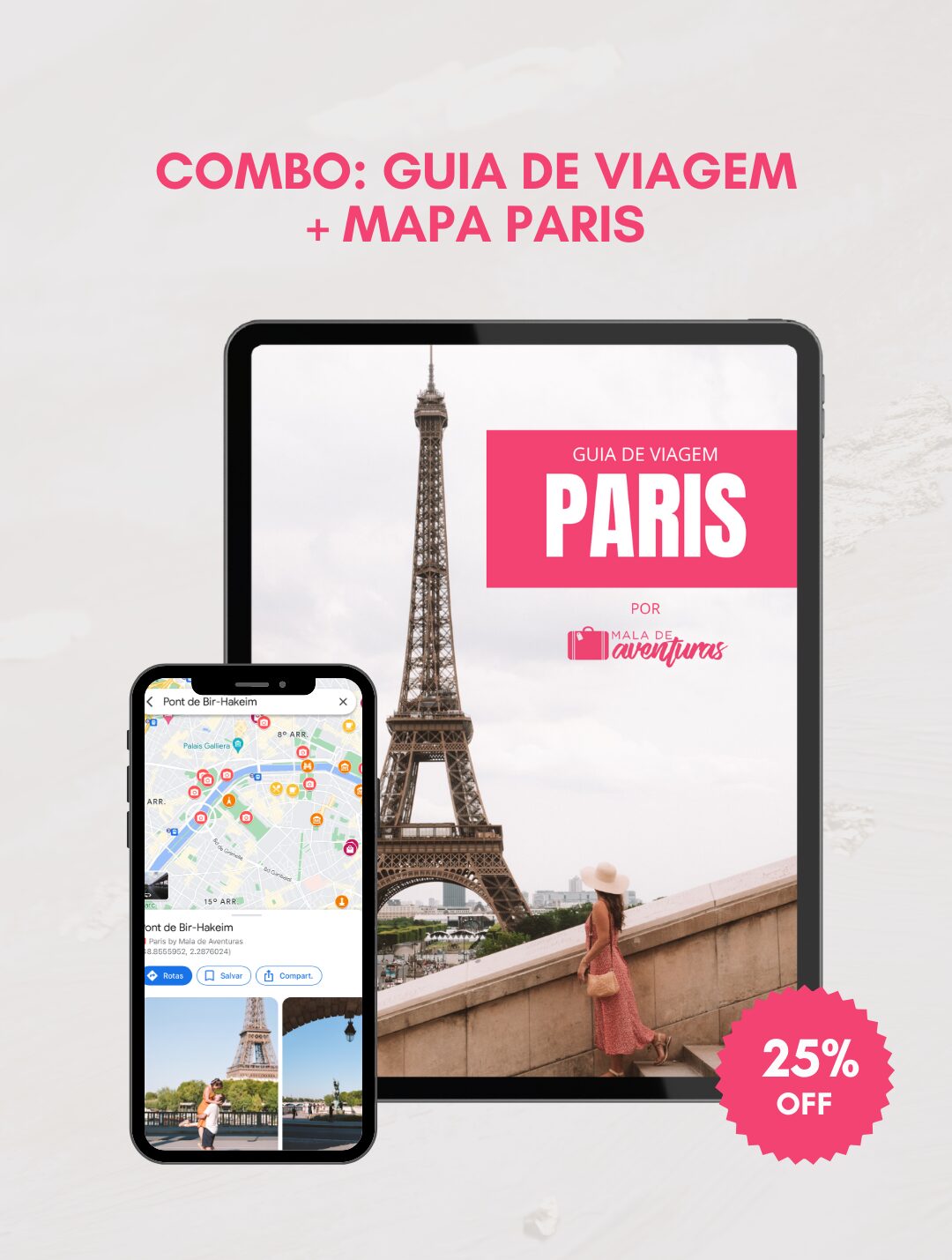 GUIA DE VIAGEM + MAPA PARIS – 25% OFF