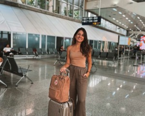 bolsa para viagem de avião