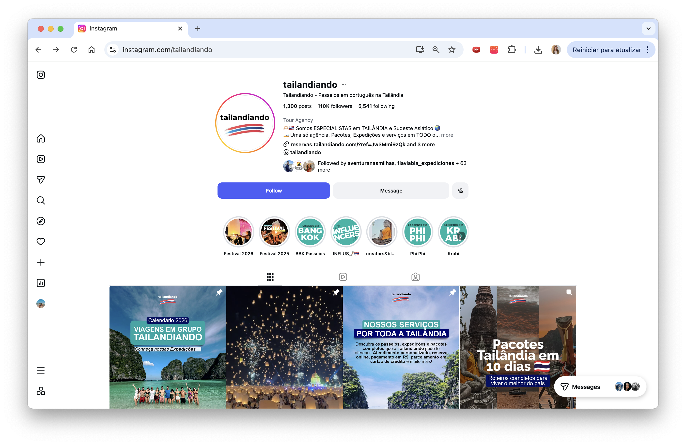 instagram tailandiando