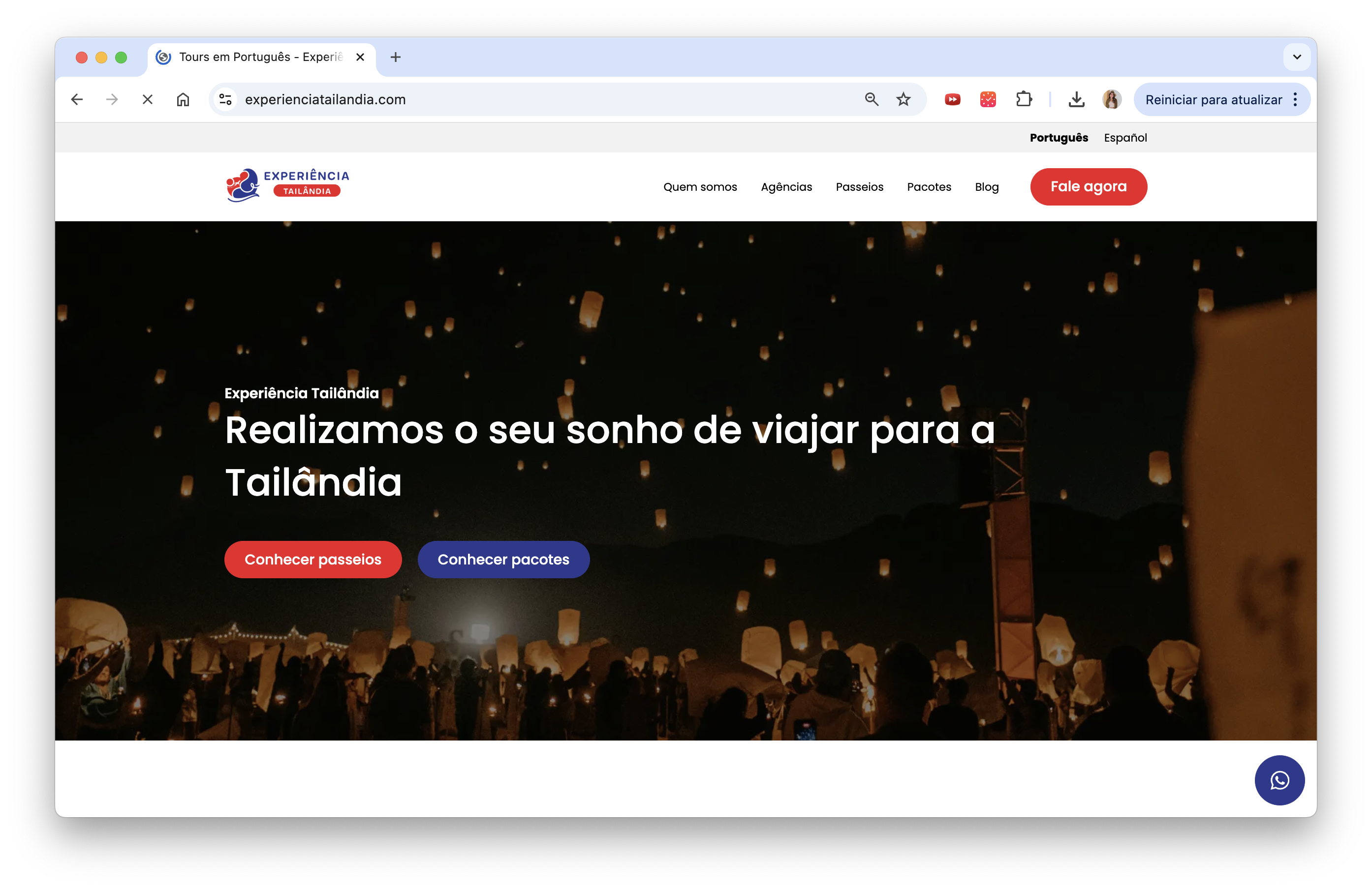 site experiência tailândia