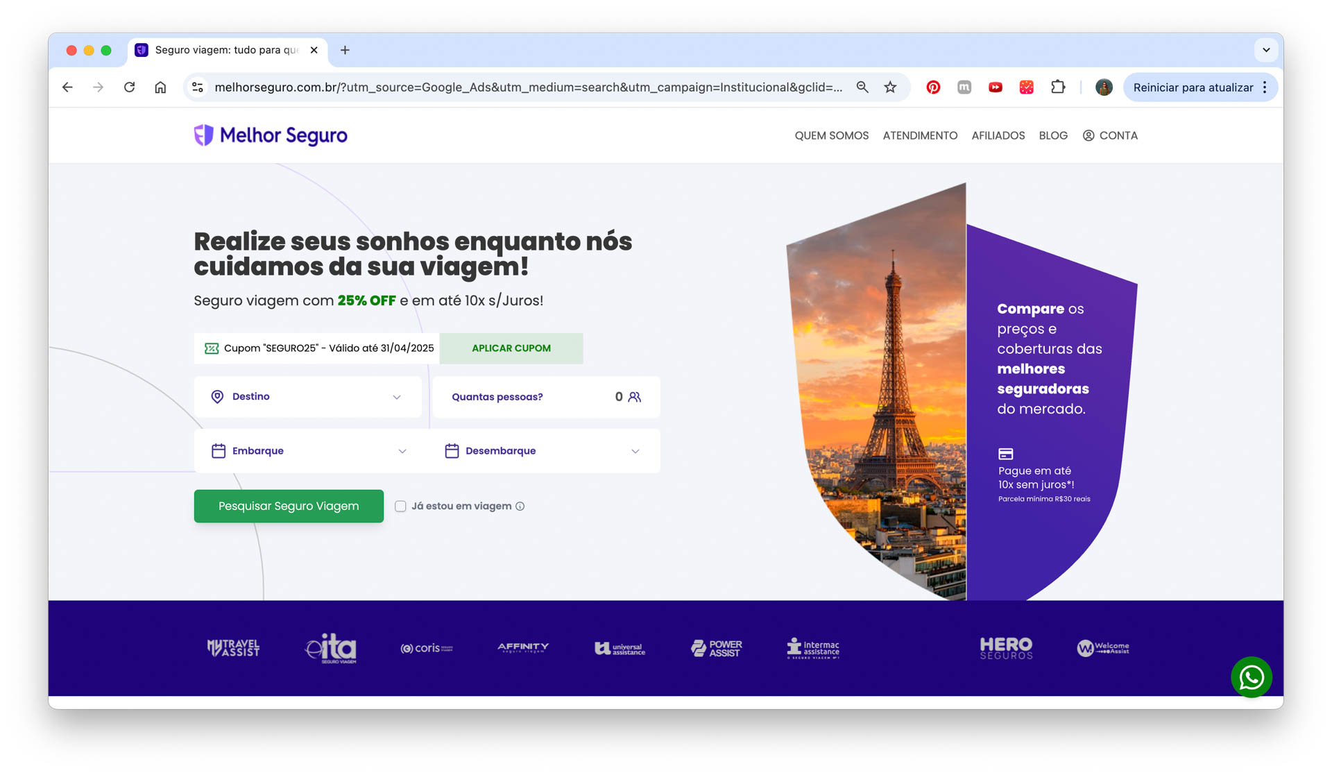 melhor seguro é confiável