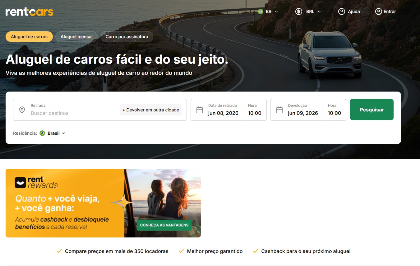cupom rent cars 5%